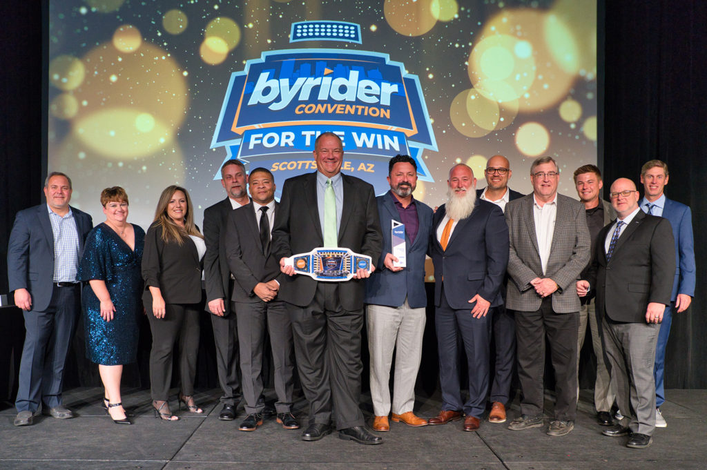Byrider Franchise of the Year award ceremony at convention
